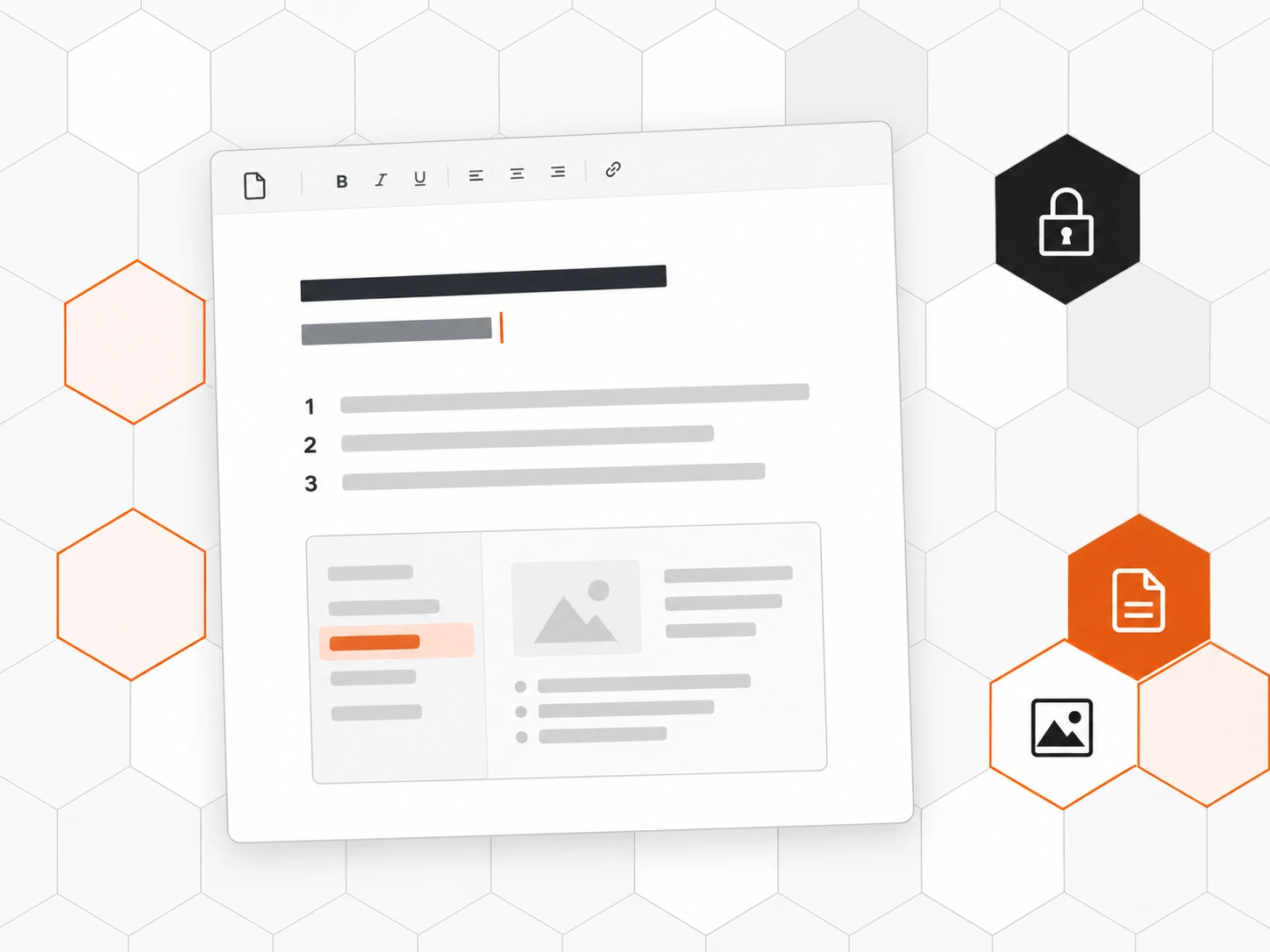 Un éditeur de documents privés au milieu des alvéoles de la ruche Inbee.