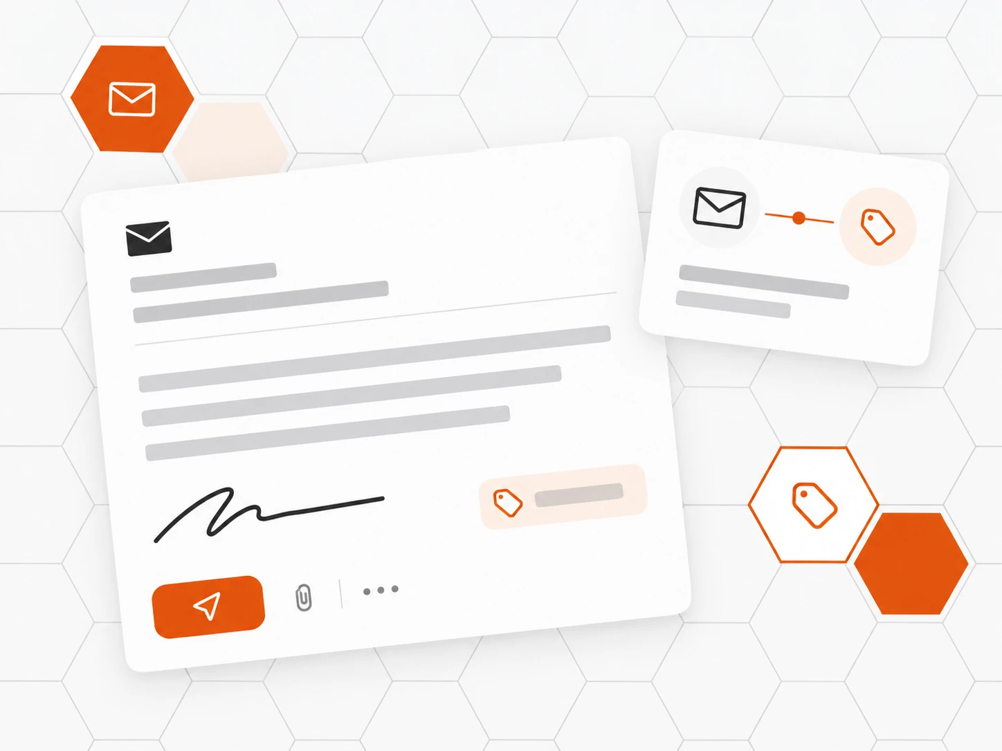 La signature et les règles organisent la messagerie.